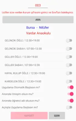 SATMobil Anaokulu Uygulaması android App screenshot 1